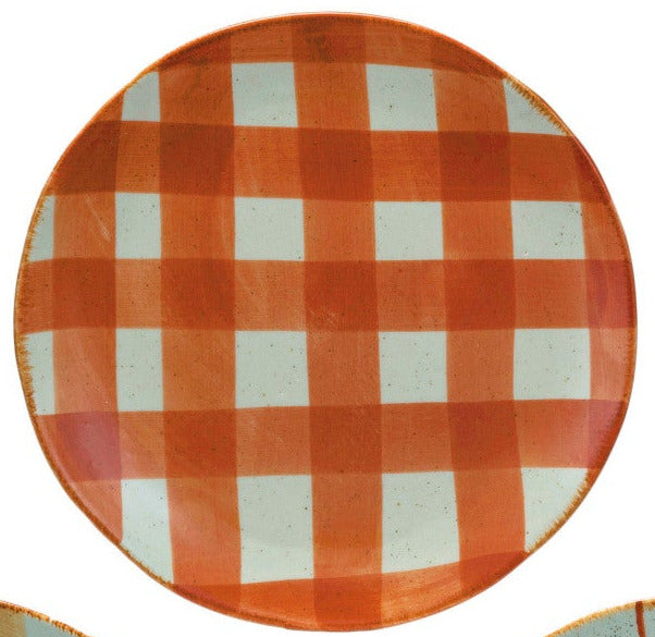 Hand-Painted Stoneware Plate
