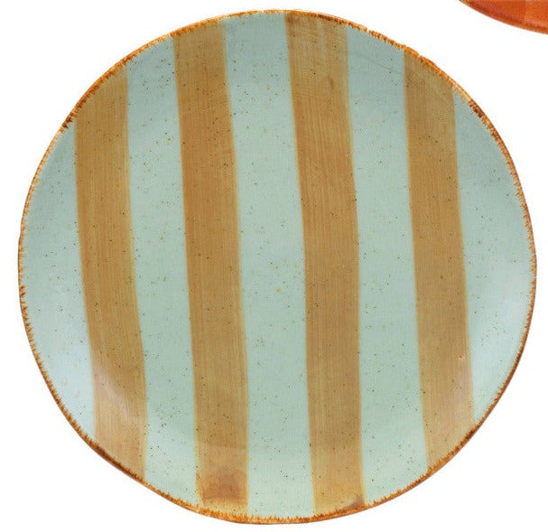 Hand-Painted Stoneware Plate