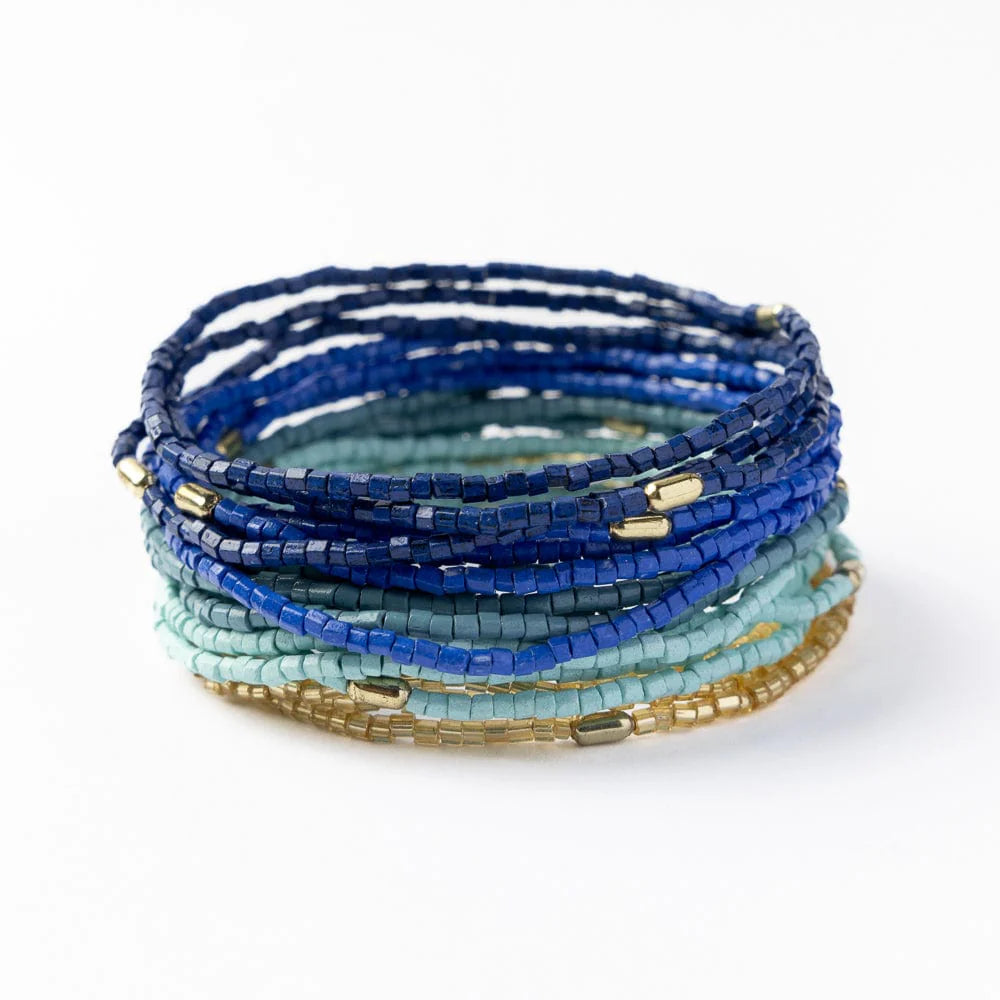 Chelsea 18 Strand Luxe Beaded Stretch Bracelet Set