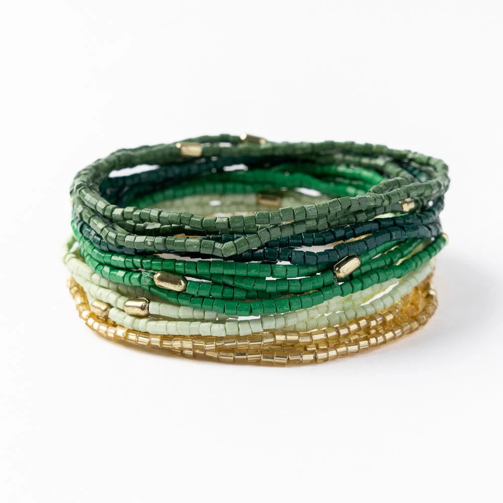 Chelsea 18 Strand Luxe Beaded Stretch Bracelet Set