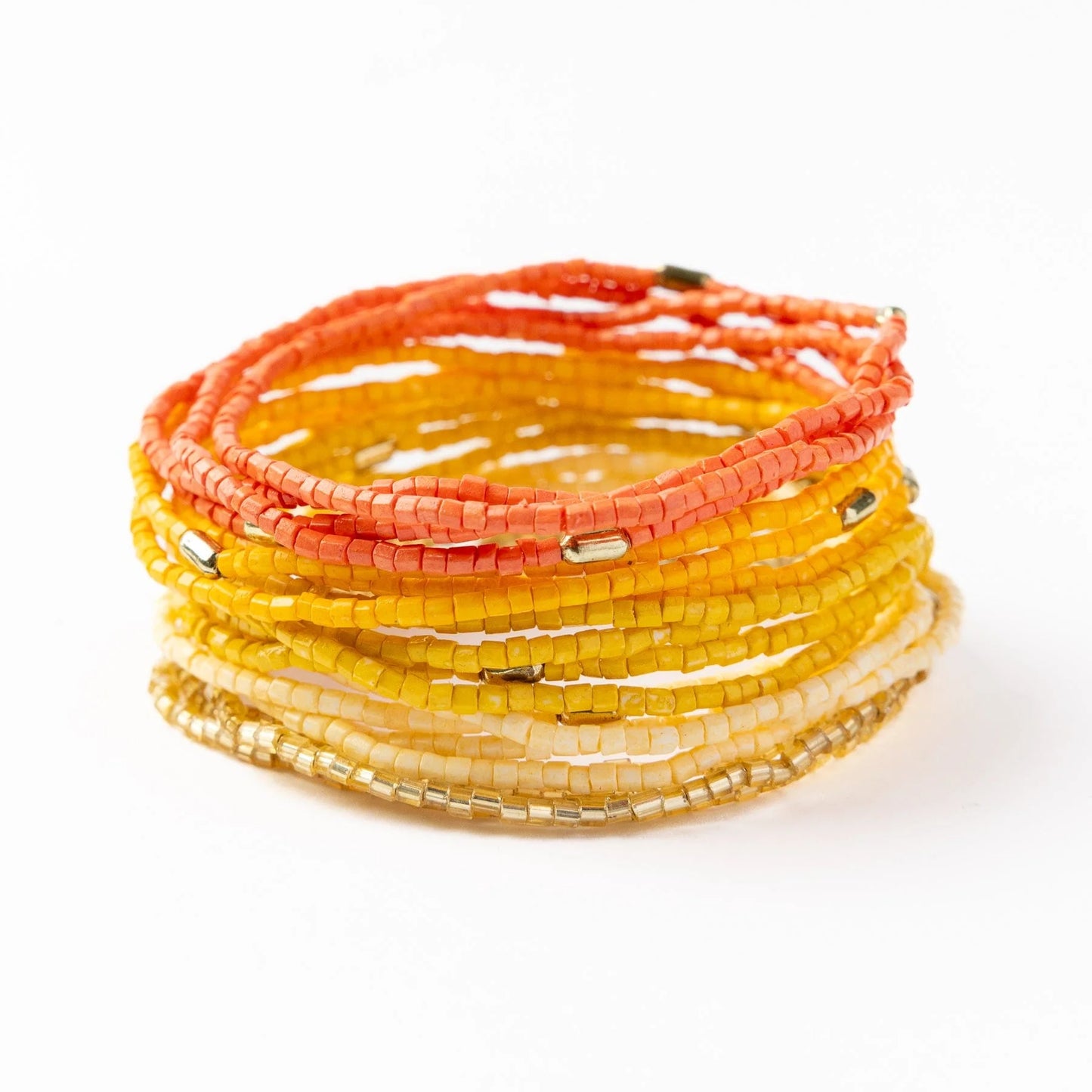 Chelsea 18 Strand Luxe Beaded Stretch Bracelet Set