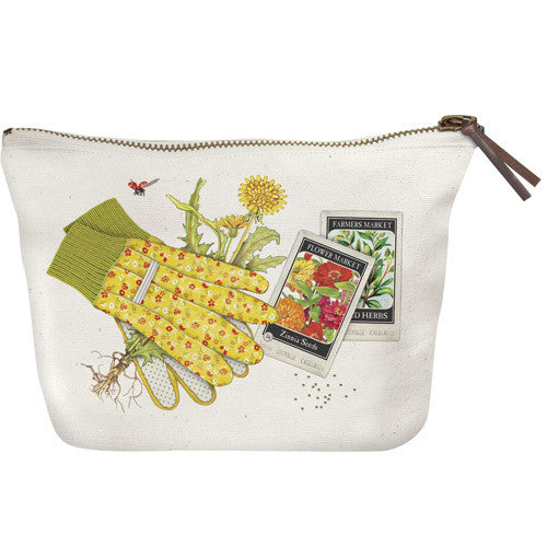 Summer Garden Canvas Pouch