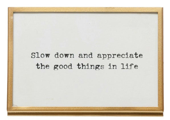 Frame with Easel and Saying, 3 Styles