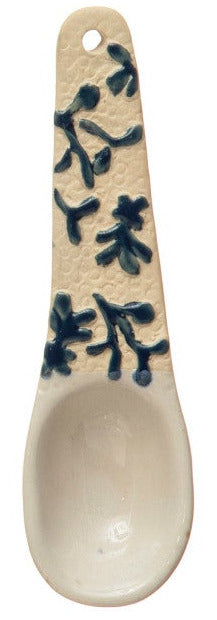 Hand-Painted Spoon with Floral Handle