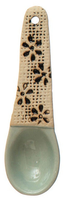 Hand-Painted Spoon with Floral Handle