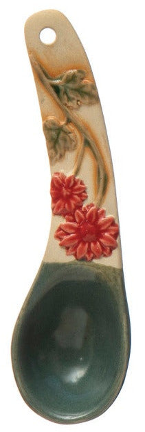 Hand-Painted Spoon with Floral Handle