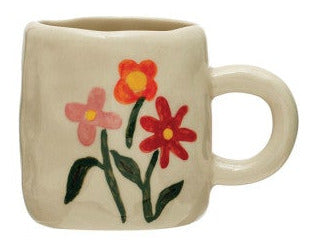 Hand-Painted Stoneware Espresso/Child's Mug
