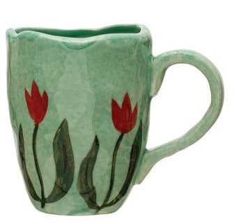 Hand-Painted Stoneware Espresso/Child's Mug