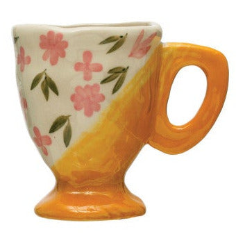 Hand-Painted Stoneware Espresso/Child's Mug