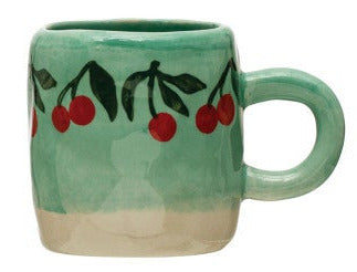 Hand-Painted Stoneware Espresso/Child's Mug