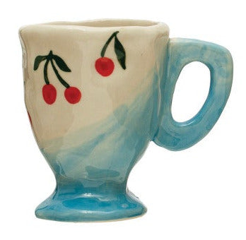 Hand-Painted Stoneware Espresso/Child's Mug