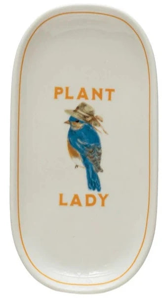 Stoneware Plates Plant Lady