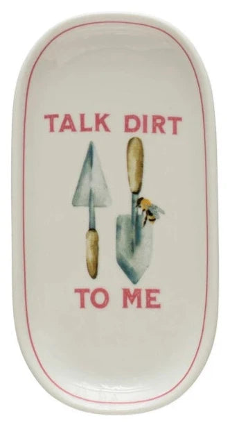 Stoneware Plates Talk Dirt To Me