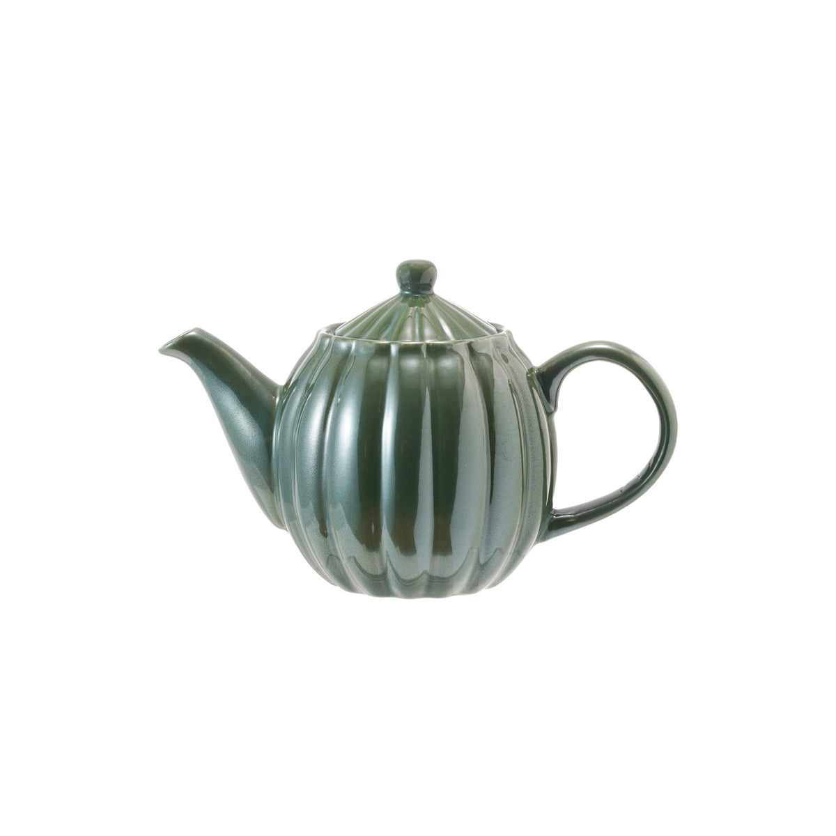 Stoneware Ribbed Teapot