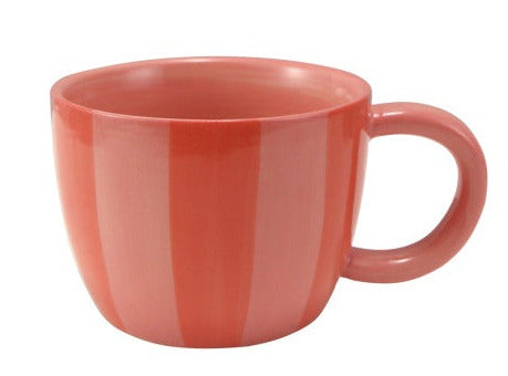 Hand-Painted Stoneware Striped Mug