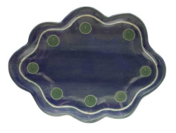 Stoneware Scalloped Dish