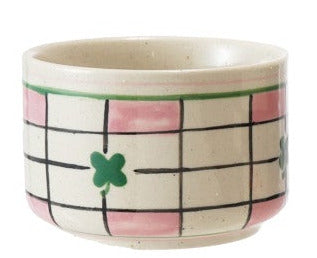 Hand-Painted Stoneware Bowl With Pattern