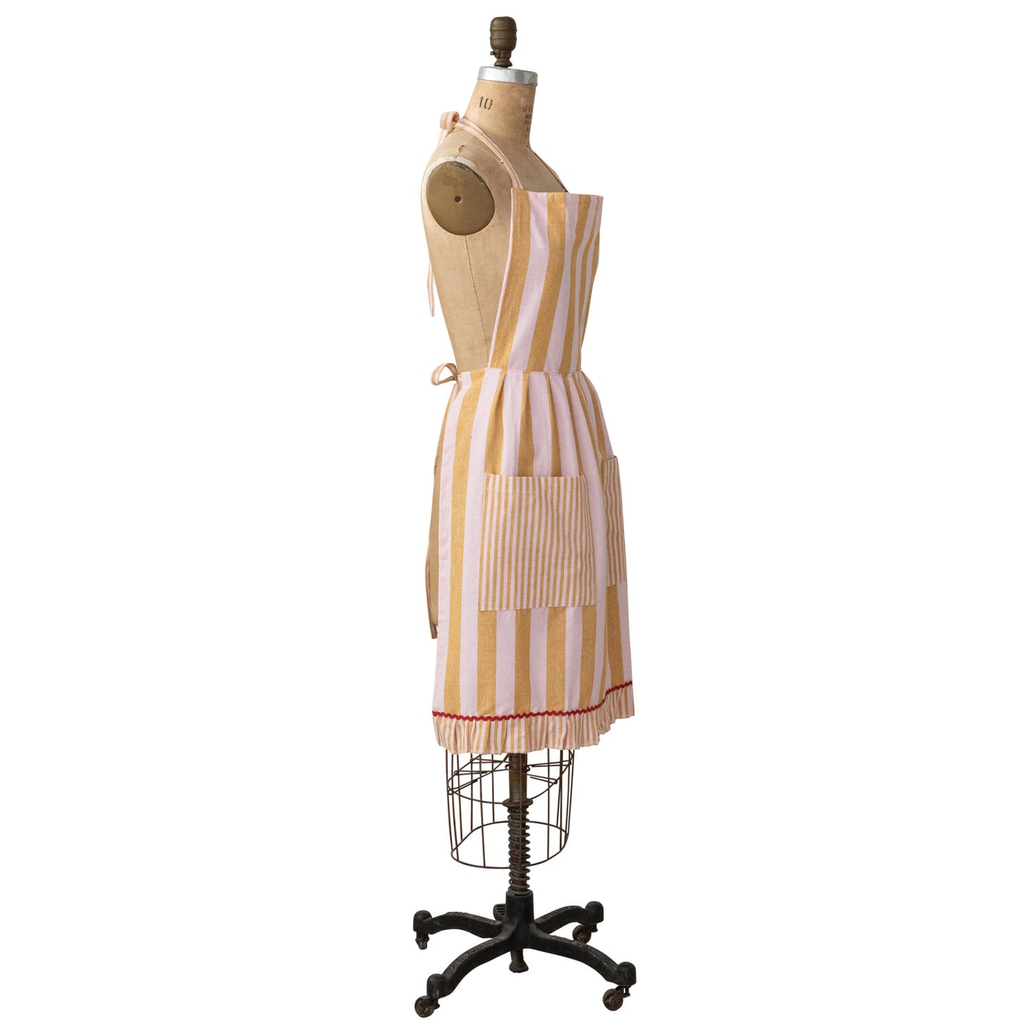 Woven Cotton Striped Apron