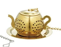 Stainless Steel Shaped Loose Tea Infuser with Dish