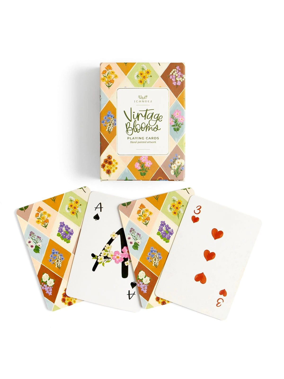 Vintage Blooms Floral Deck of Playing Cards