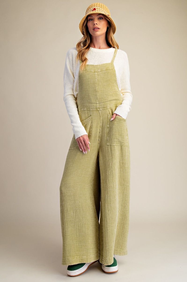 Easel Mineral Washed Cotton Overall
