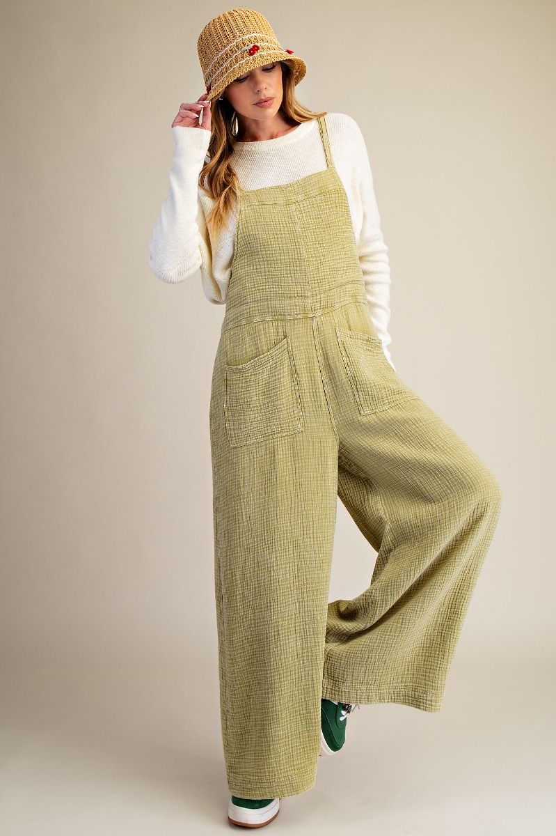 Easel Mineral Washed Cotton Overall