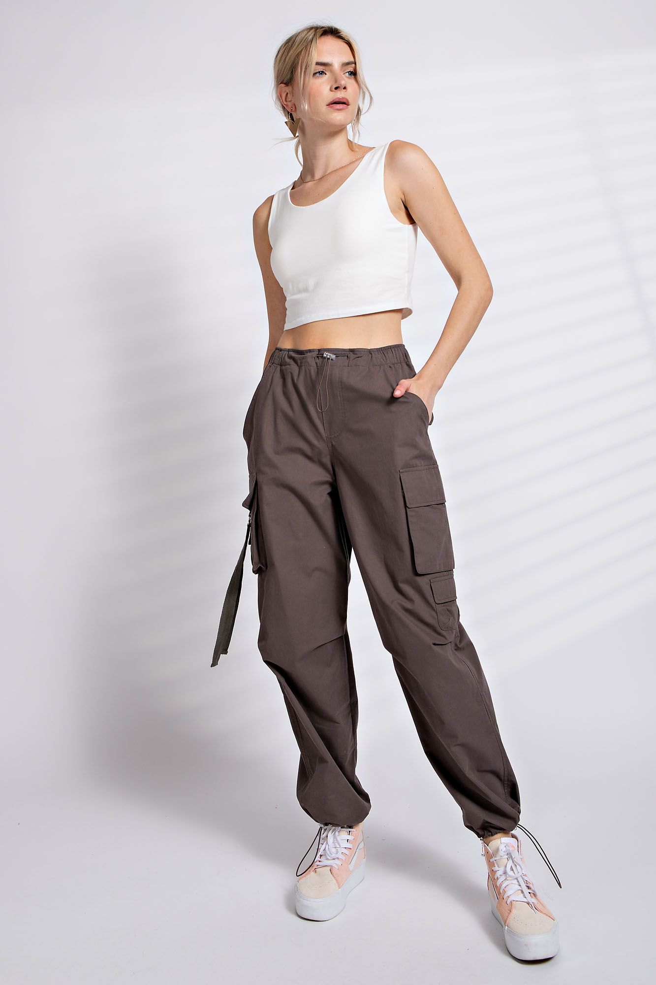 Easel Parachute Cargo Pants