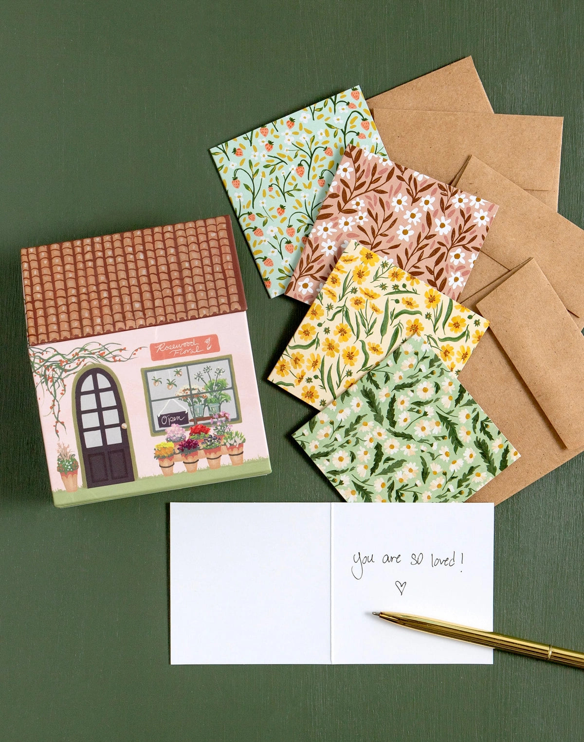 Flower Shop Mini Specialty Greeting Card Box Set