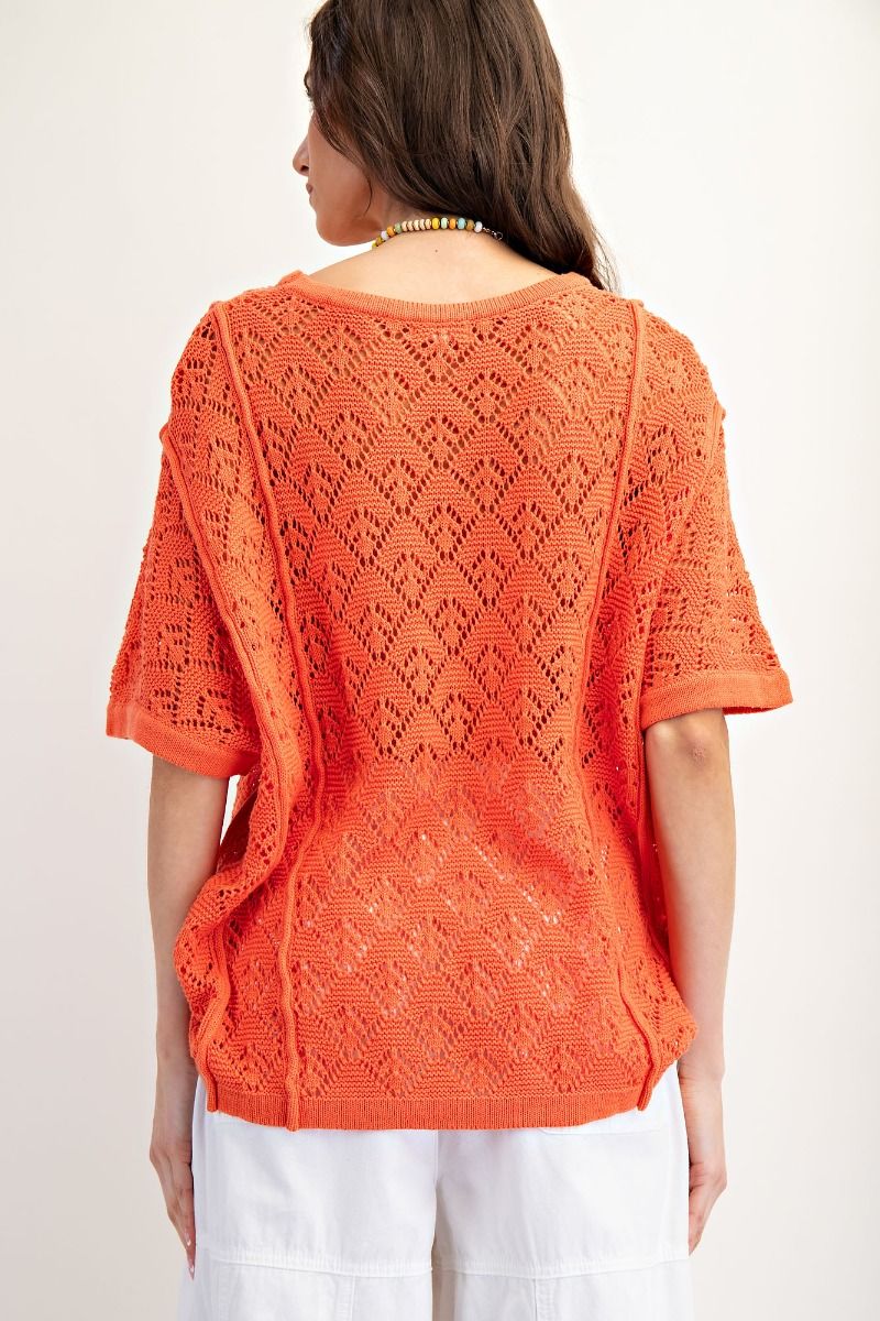 Easel Knit Sweater Top