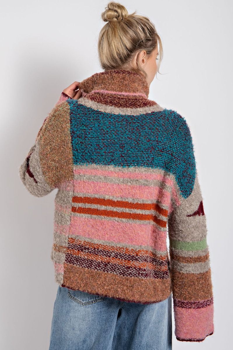 Easel Multi Colored Thread Sweater