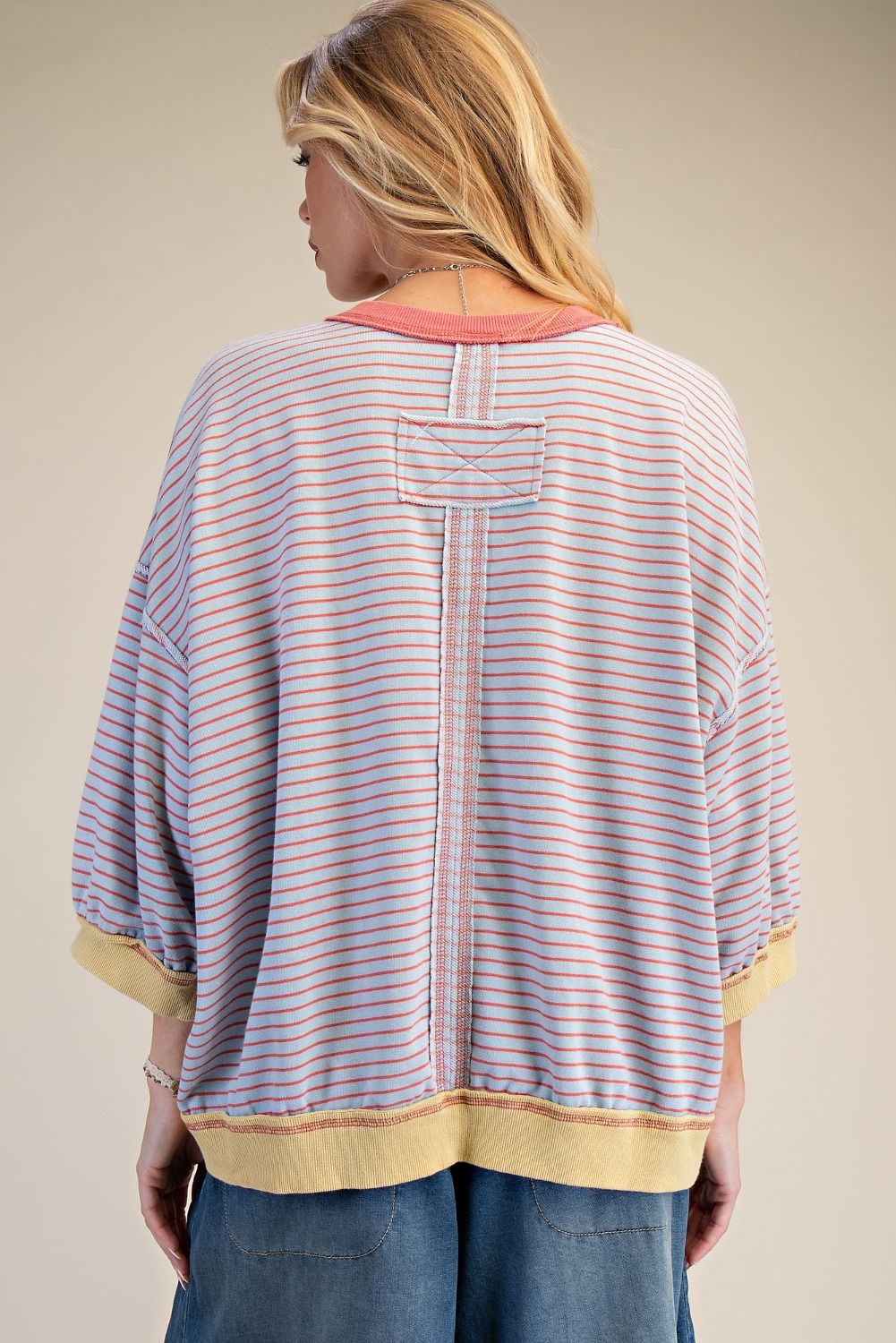 Easel Washed Terry Pullover
