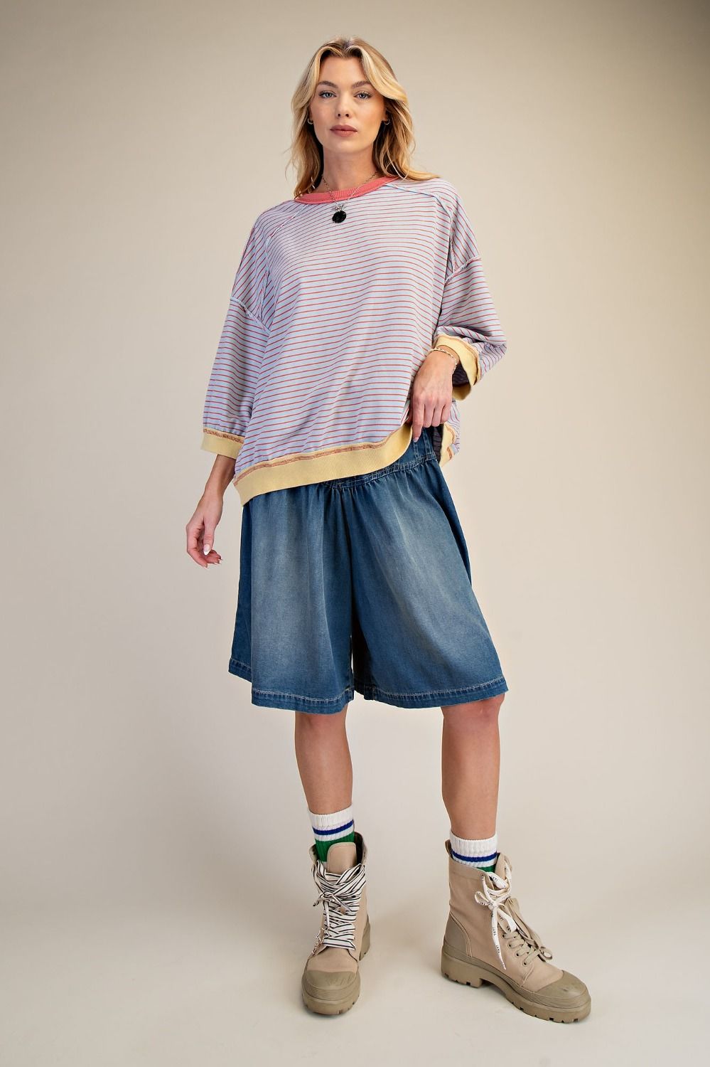 Easel Washed Terry Pullover