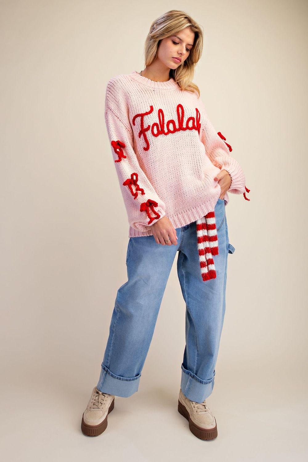 Easel Bow & FaLaLa Sweater