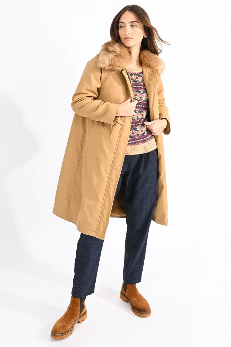 Molly Bracken Faux Fur Trim Parka