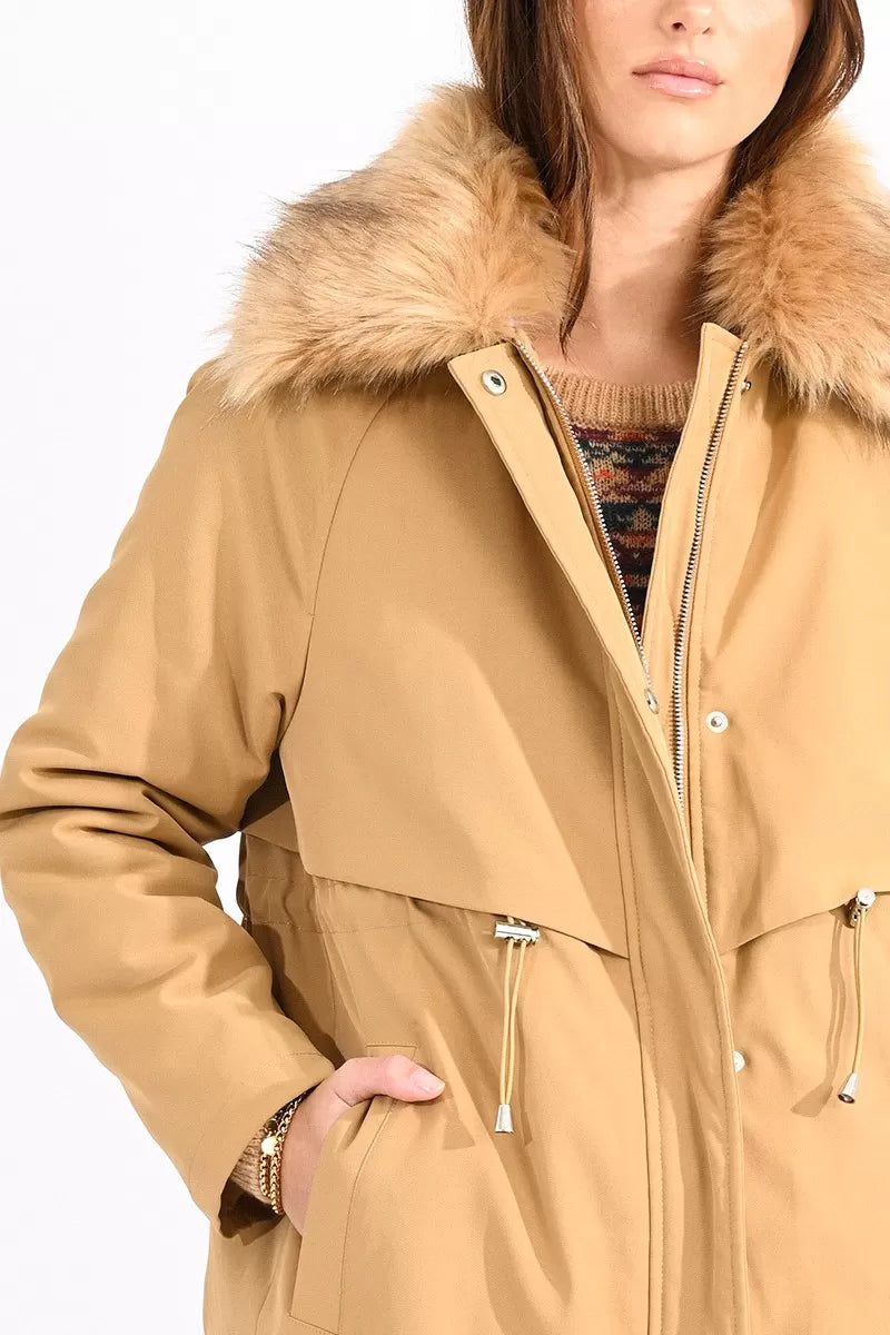 Molly Bracken Faux Fur Trim Parka