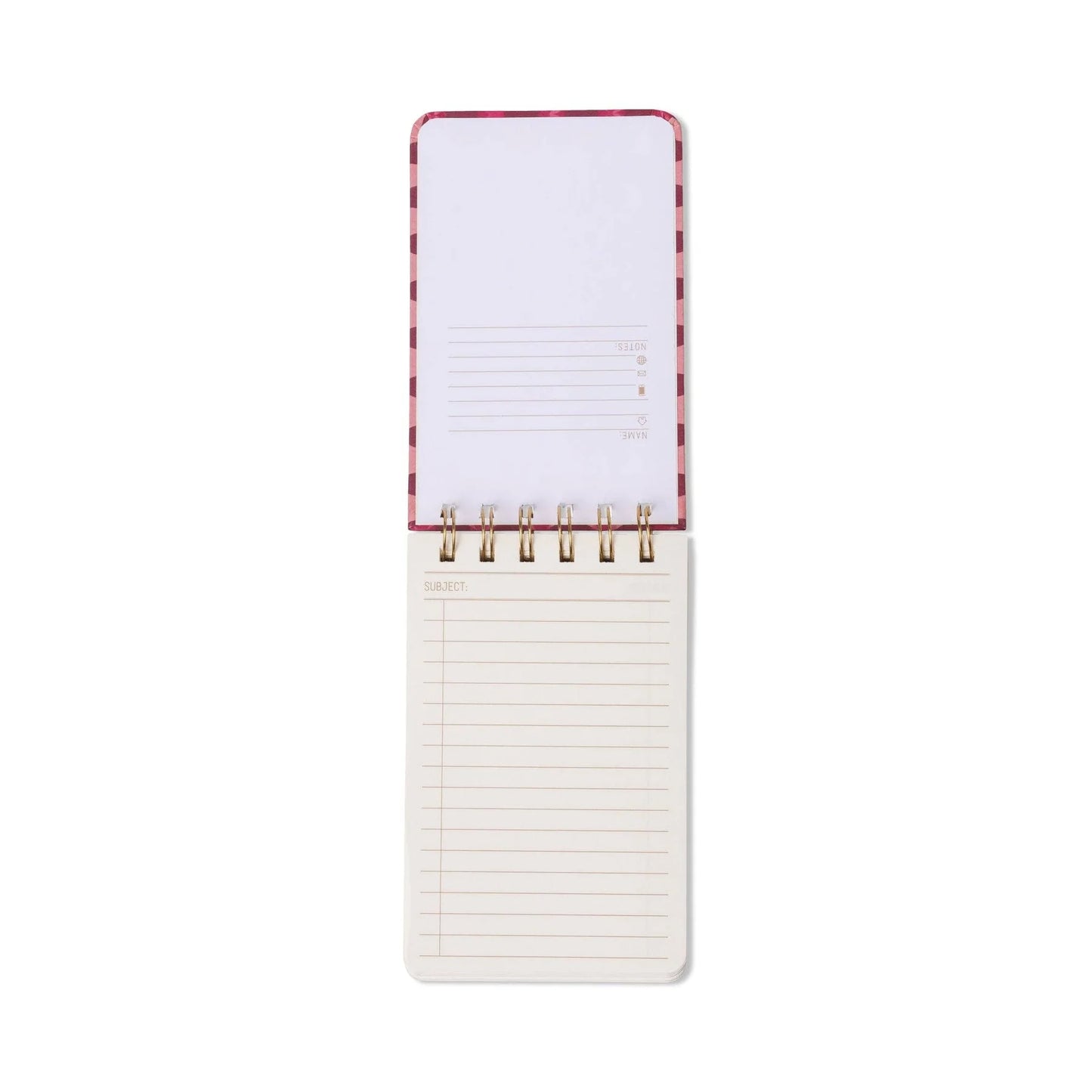 Twin Wire Notepad - Pinwheel Pink