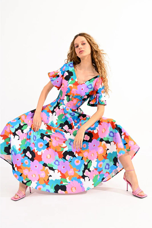 Molly Bracken Floral Midi Dress