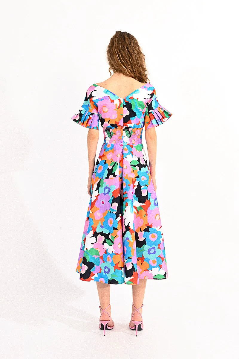 Molly Bracken Floral Midi Dress