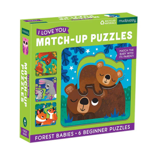 Forest Babies I Love You Match-Up Puzzles