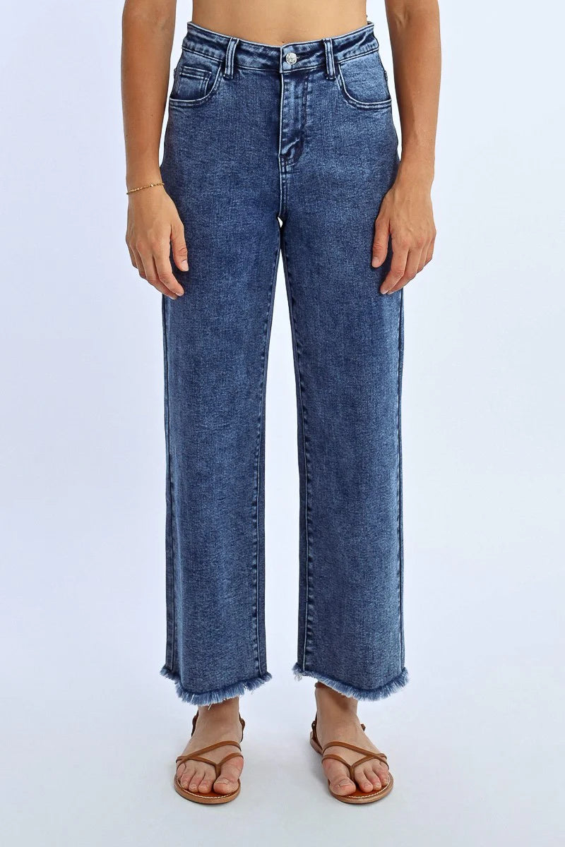 Lili Sidonio Fringed Straight Pants