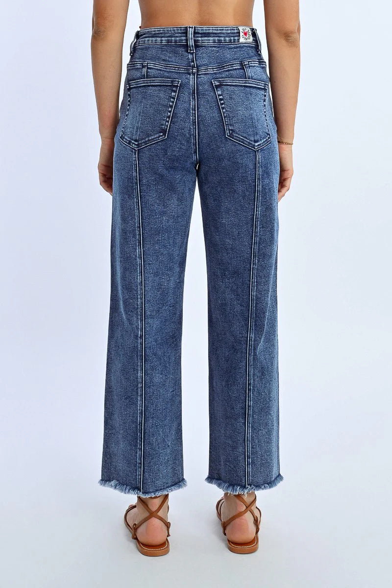 Lili Sidonio Fringed Straight Pants