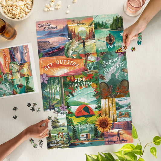 Get Outside Series Collage, Jigsaw Puzzle