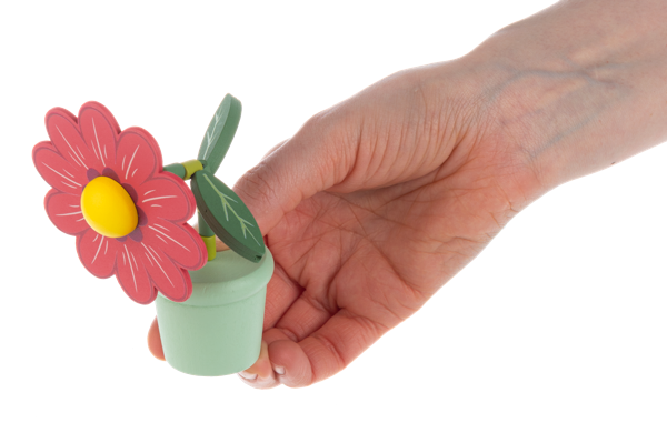 Wooden Flower Push Puppets