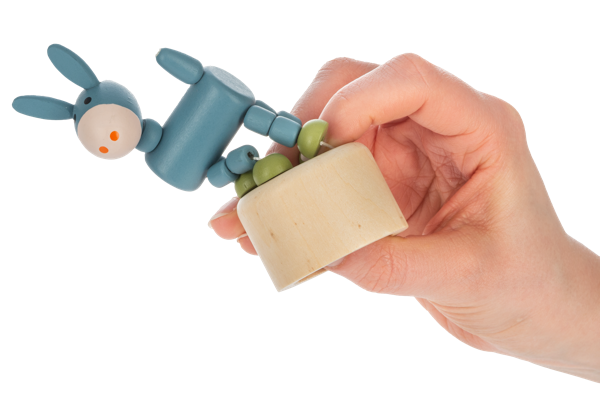 Wooden Farm Push Puppets