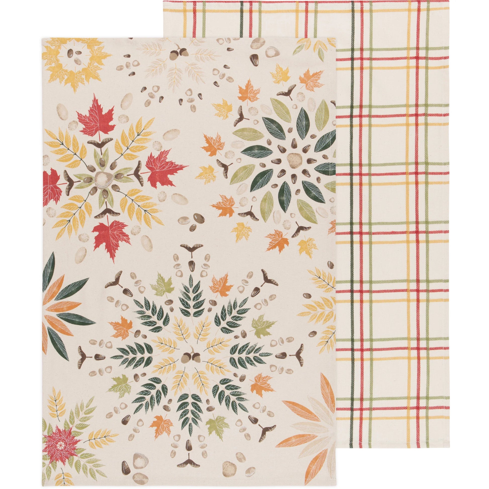 Fall Foliage Coordinated Dishtowels Set of 2