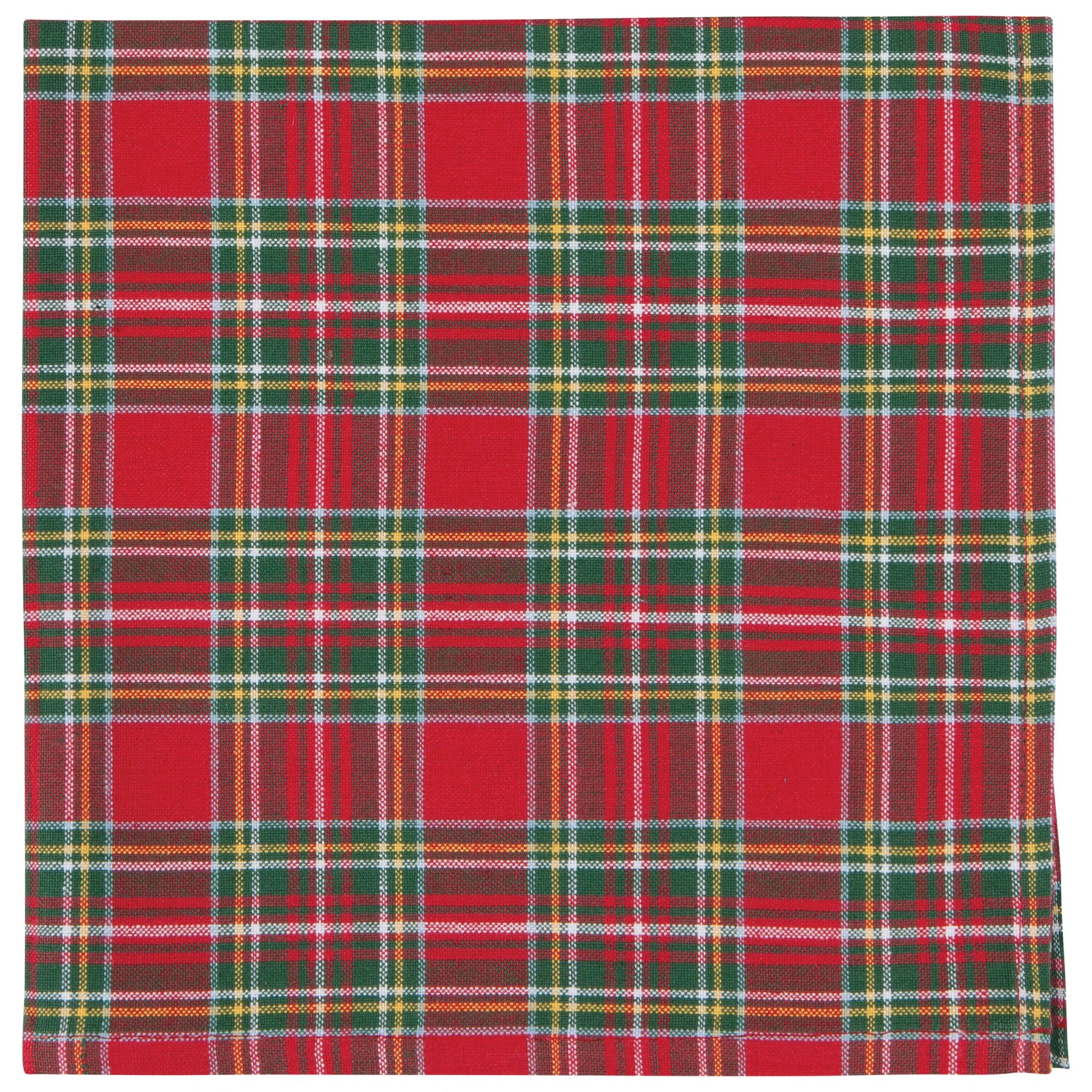 Christmas Plaid Woven Napkins Set of 4