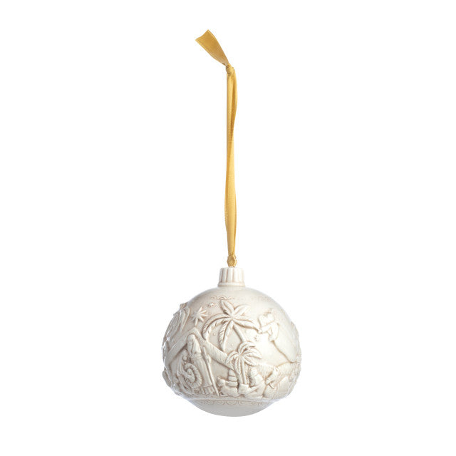 Ceramic Christmas Journey Nativity Ball Ornament