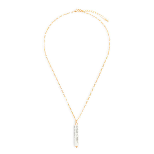 Believe in Beauty Quote Necklace