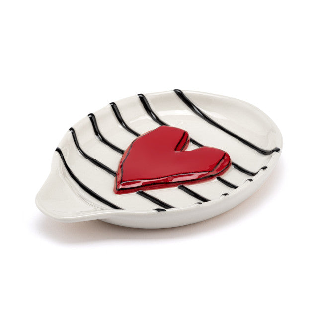 Heart and Stripes Spoon Rest