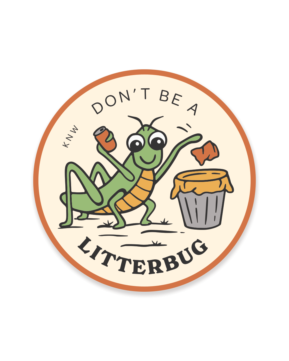 Litterbug Sticker